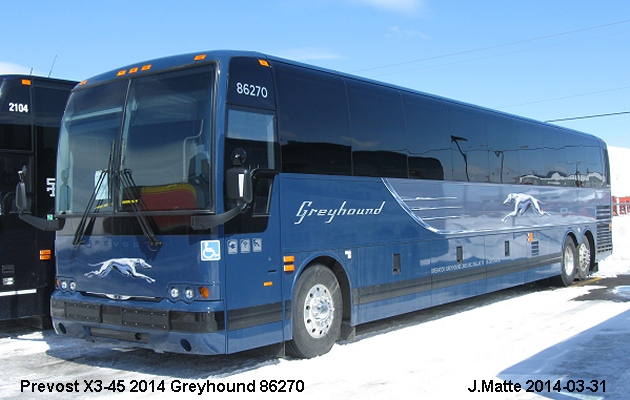 BUS/AUTOBUS: Prevost X3-45 2014 Greyhound