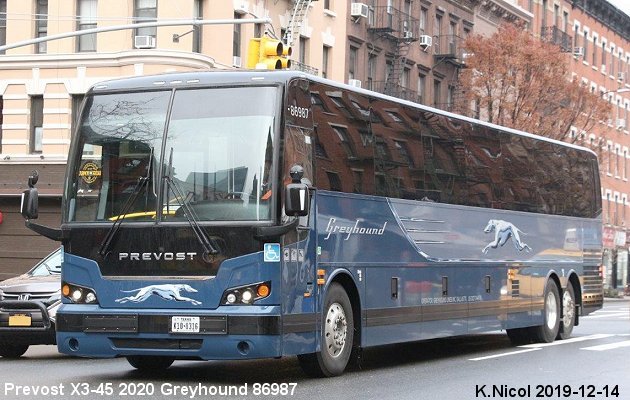 BUS/AUTOBUS: Prevost X3-45 2020 Greyhound