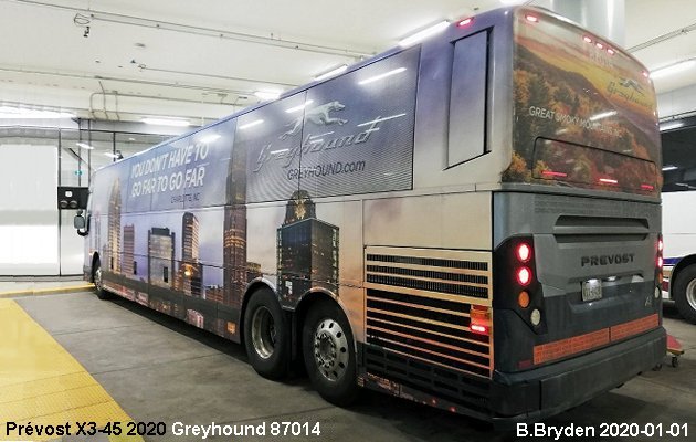 BUS/AUTOBUS: Prevost H3-45 2020 Greyhound