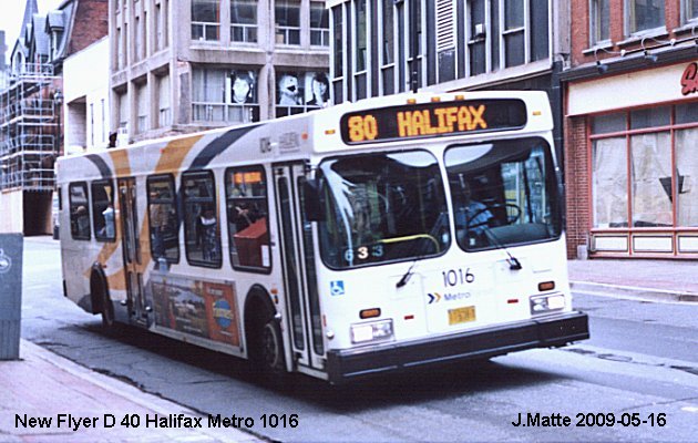 BUS/AUTOBUS: New Flyer D40 1995 Halifax Metro