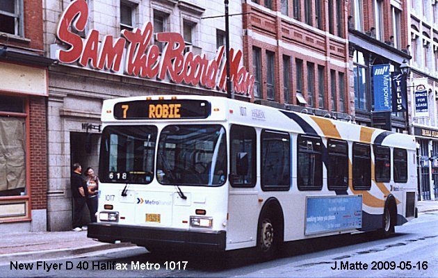 BUS/AUTOBUS: New Flyer D40 1995 Halifax Metro