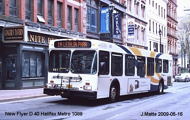 BUS/AUTOBUS: New Flyer D40 1995 Halifax Metro