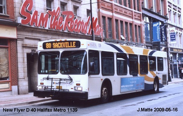 BUS/AUTOBUS: New Flyer D40 1996 Halifax Metro