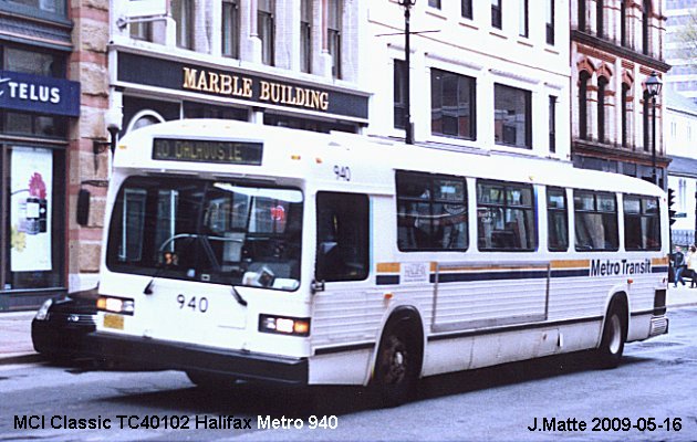 BUS/AUTOBUS: MCI Classic 1992 Halifax Metro