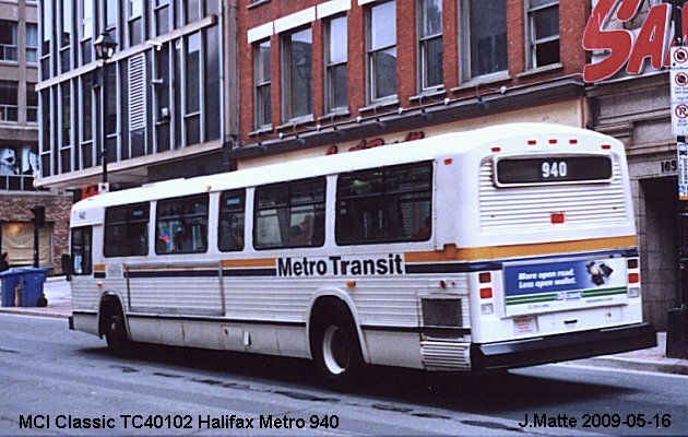 BUS/AUTOBUS: MCI Classic 1992 Halifax Metro