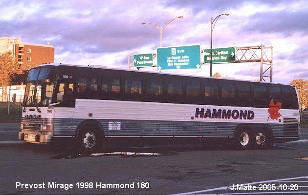 BUS/AUTOBUS: Prevost Mirage 1998 Hammond