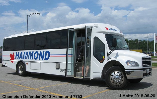 BUS/AUTOBUS: Champion Defender 2010 Hammond