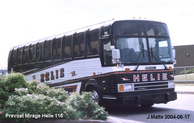 BUS/AUTOBUS: Prevost Le Mirage 1989 Helie