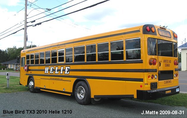 BUS/AUTOBUS: Blue Bird TX3 2010 Helie