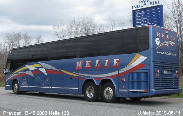 BUS/AUTOBUS: Prevost H3-45 2003 Helie