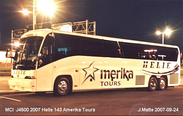 BUS/AUTOBUS: MCI J4500 2007 Helie