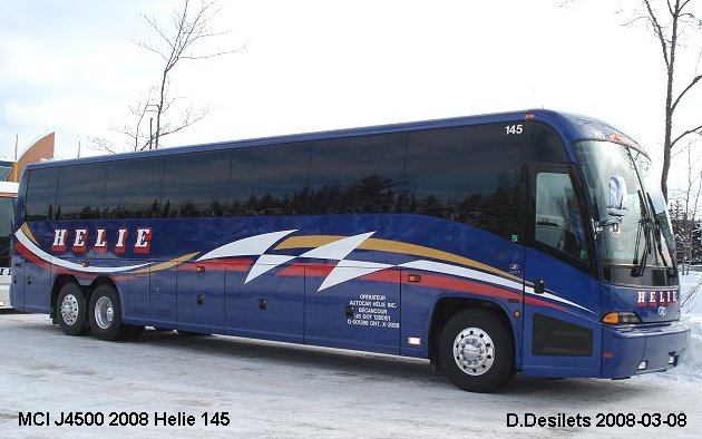 BUS/AUTOBUS: MCI J4500 2008 Helie