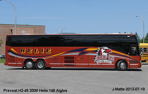 BUS/AUTOBUS: Prevost H3-45 2008 Helie