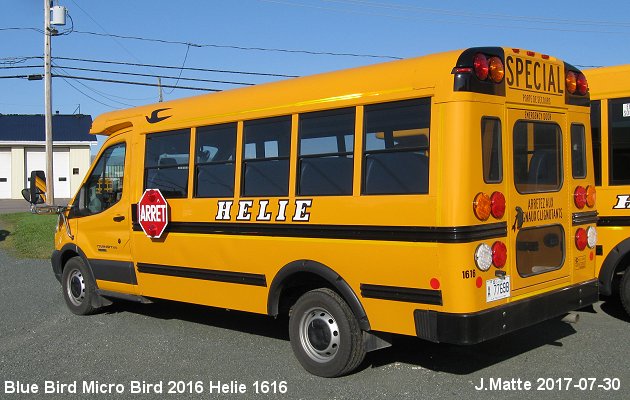 BUS/AUTOBUS: Blue Bird Micro Bird 2016 Helie