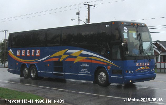 BUS/AUTOBUS: Prevost H3-41 1996 Helie