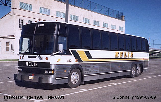 BUS/AUTOBUS: Prevost Le Mirage 1988 Helie