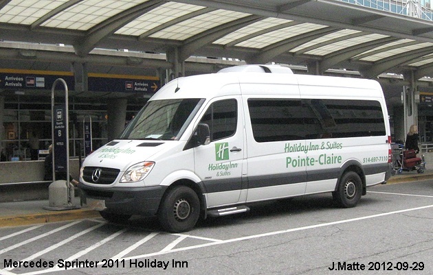 BUS/AUTOBUS: Mercedes Sprinter 2011 Holiday Inn