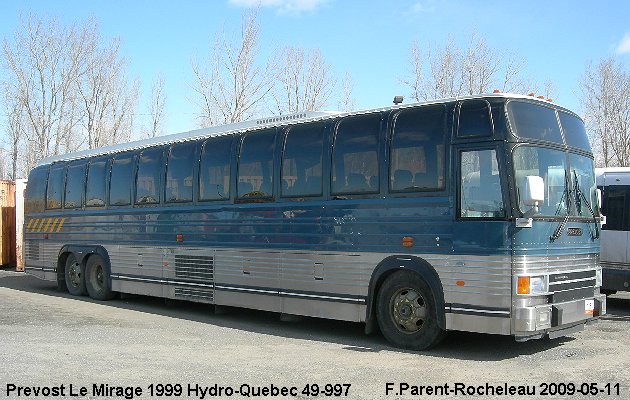 BUS/AUTOBUS: Prevost Le Mirage 1999 Hydro-Quebec