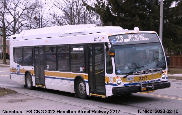 BUS/AUTOBUS: Novabus LFS CNG 2022 Hamilton Street Railway