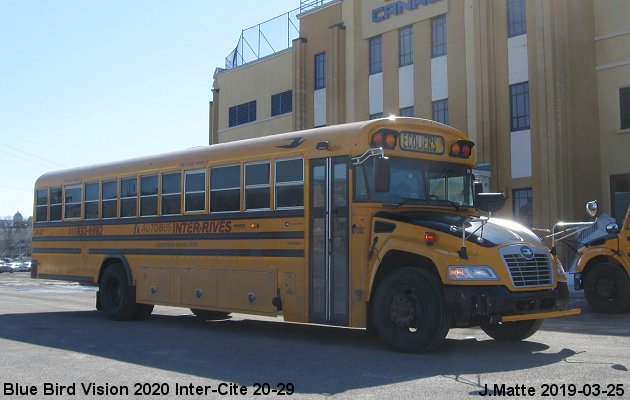 BUS/AUTOBUS: Blue Bird Vision 2020 Inter-Rives