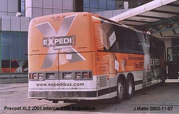 BUS/AUTOBUS: Prevost XL-2 2001 Intercar