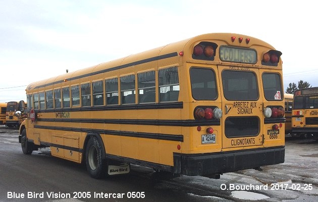 BUS/AUTOBUS: Blue Bird Vision 2005 Intercar