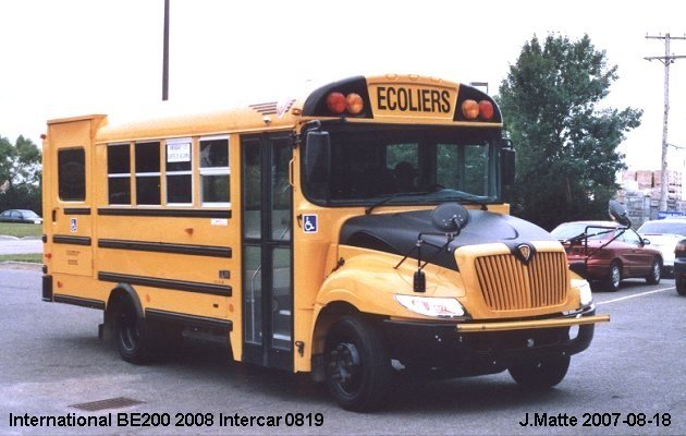 BUS/AUTOBUS: International BE200 2008 Intercar