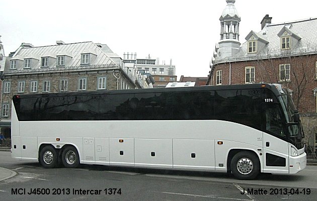 BUS/AUTOBUS: MCI J4500 2013 Intercar