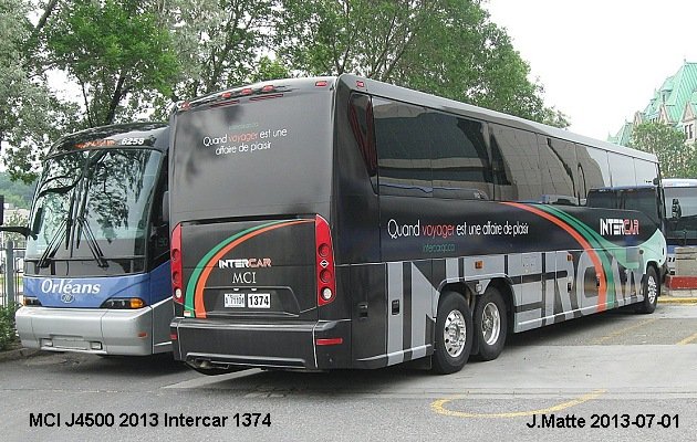 BUS/AUTOBUS: MCI J4500 2013 Intercar