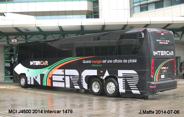 BUS/AUTOBUS: MCI J4500 2014 Intercar