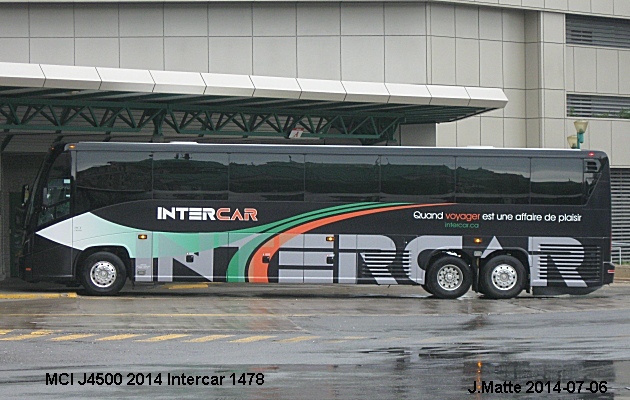 BUS/AUTOBUS: MCI J4500 2014 Intercar