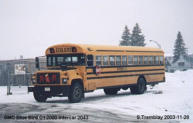 BUS/AUTOBUS: Blue Bird C1 2000 Intercar