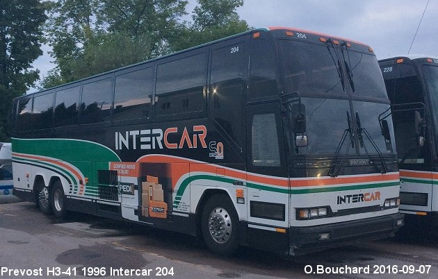 BUS/AUTOBUS: Prevost H3-41 1996 Intercar