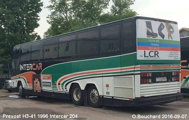 BUS/AUTOBUS: Prevost H3-41 1996 Intercar