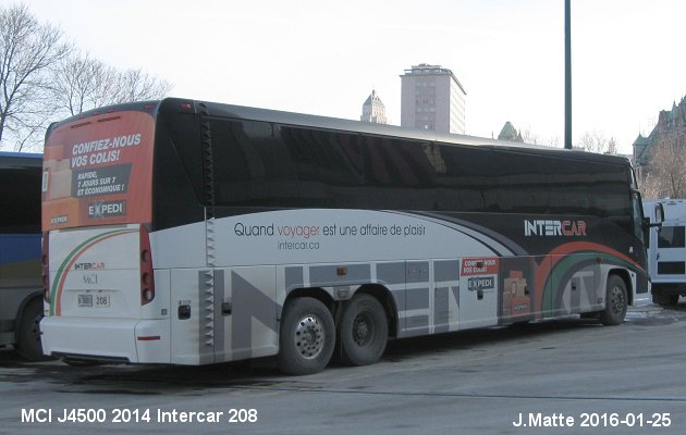 BUS/AUTOBUS: MCI J4500 2014 Intercar