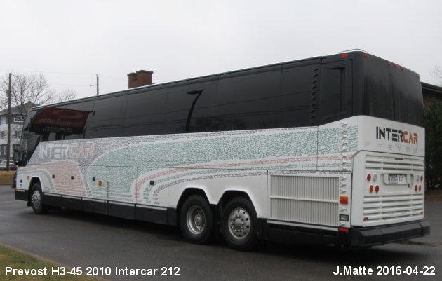 BUS/AUTOBUS: Prevost H3-45 2010 Intercar