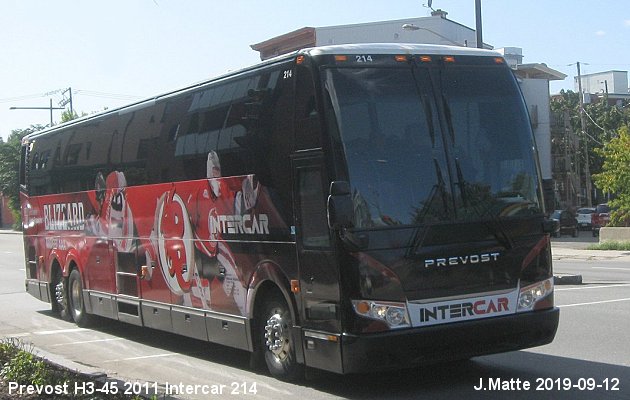 BUS/AUTOBUS: Prevost H3-45 2011 Intercar