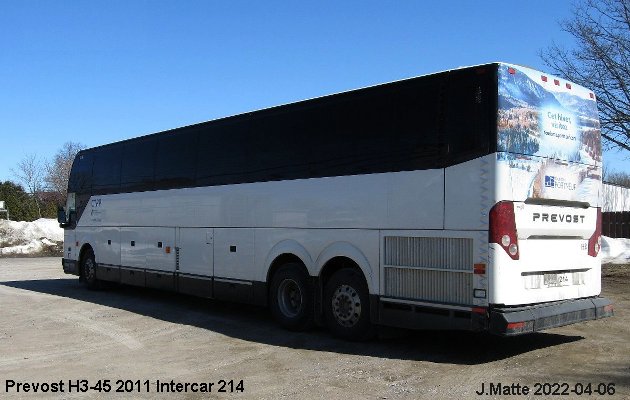 BUS/AUTOBUS: Prevost H3-45 2011 Intercar