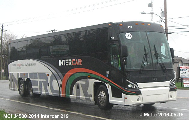 BUS/AUTOBUS: MCI J4500 2014 Intercar