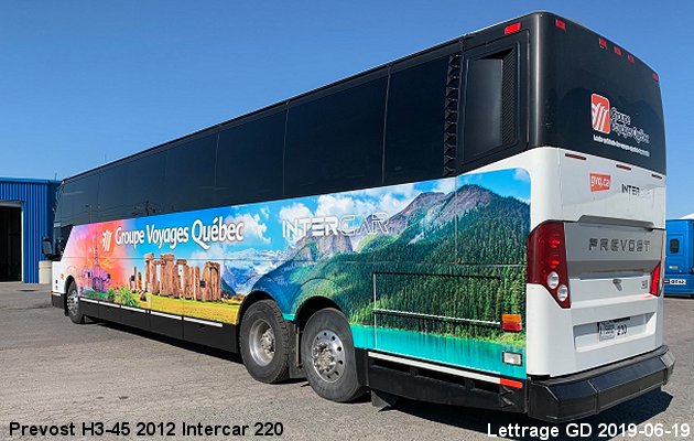 BUS/AUTOBUS: Prevost H3-45 2012 Intercar