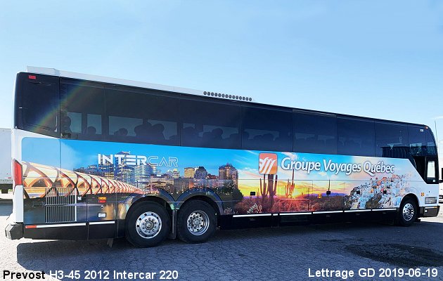 BUS/AUTOBUS: Prevost H3-45 2012 Intercar