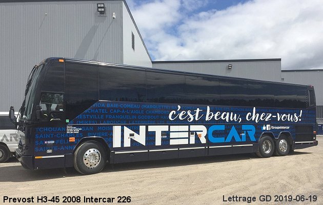 BUS/AUTOBUS: Prevost H3-45 2008 Intercar