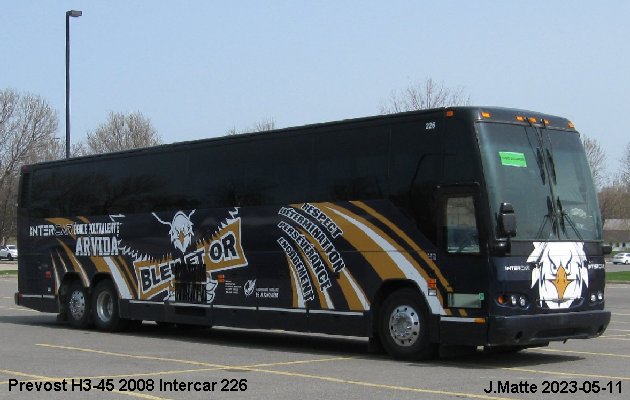 BUS/AUTOBUS: Prevost H3-45 2008 Intercar