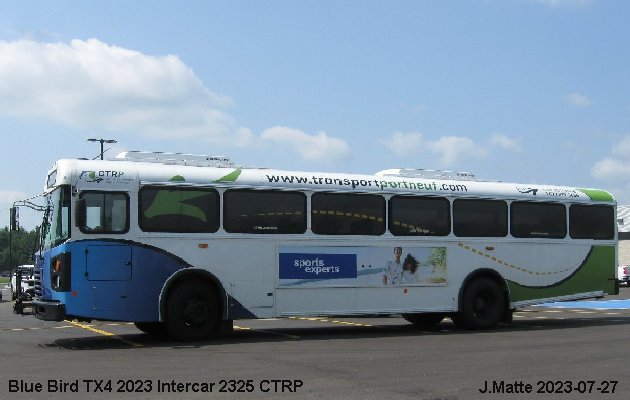 BUS/AUTOBUS: Blue Bird TX4 2023 Intercar