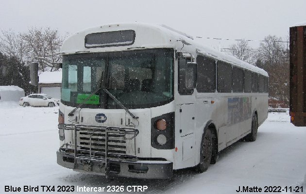 BUS/AUTOBUS: Blue Bird TX4 2023 Intercar