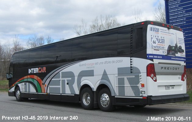 BUS/AUTOBUS: Prevost H3-45 2019 Intercar