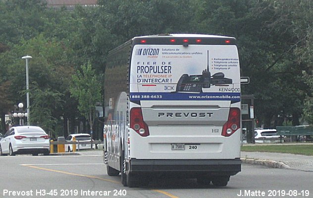 BUS/AUTOBUS: Prevost H3-45 2019 Intercar