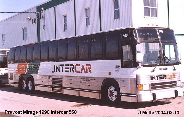 BUS/AUTOBUS: Prevost Mirage 1998 Intercar