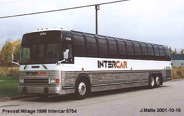 BUS/AUTOBUS: Prevost Mirage 1996 Intercar