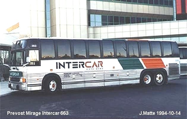 BUS/AUTOBUS: Prevost Le Mirage 1994 Intercar/Cote-Nord